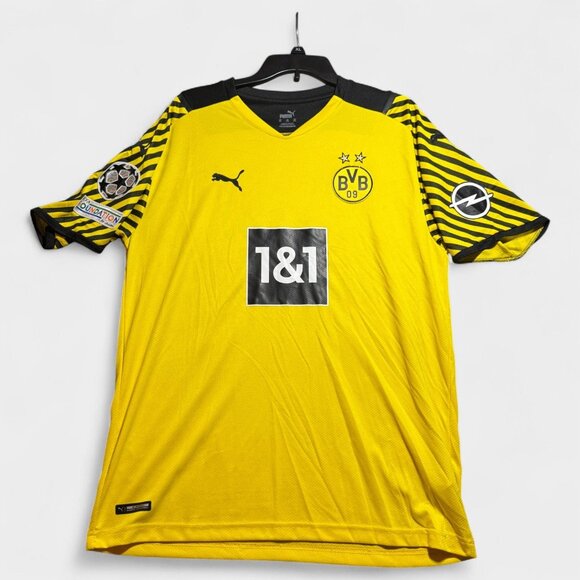 Puma Borussia Dortmund Yellow & Black Soccer Jersey 17 2XL - Picture 9 of 9